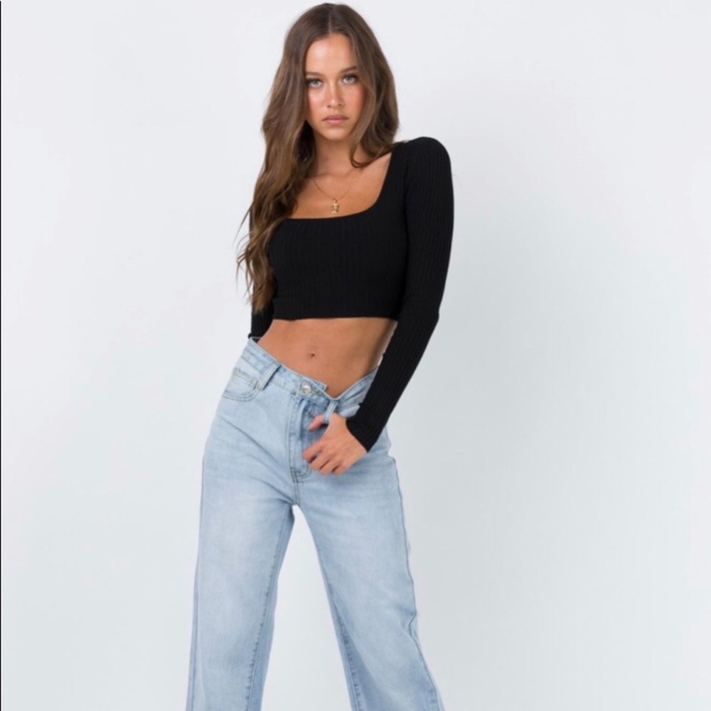 Princess Polly twin duo square neck knit